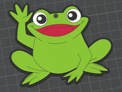 Cute Frog Keychain Makerlab