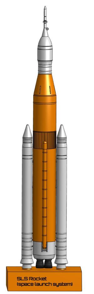 SLS rocket model