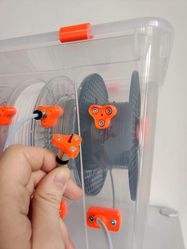Magnetic PFTE coupler dock/terminator