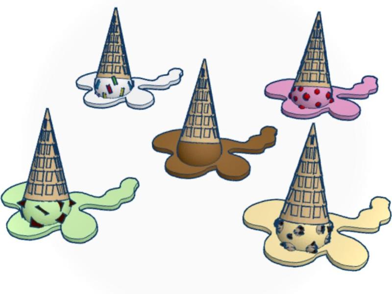 Mini Melted Ice Cream Set