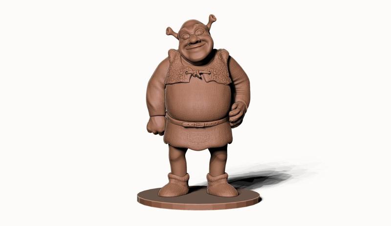 SHREK STD MAT 3D MODEL 3D PRINT MODEL