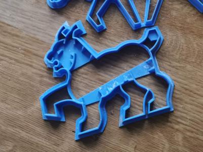 Heraldic lynx gingerbread cutter