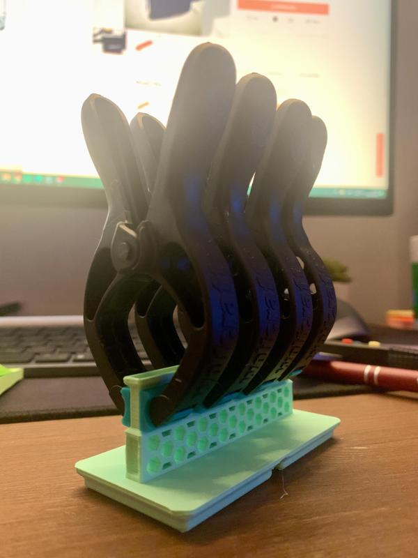 UPDATED! Gridfinity Clamp Rack