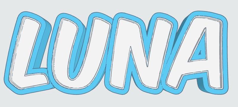 LUNA LED- Namenslampe (Name lamp)