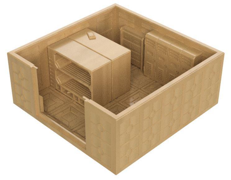 Sci Fi Corridor - Crew Quarters #2