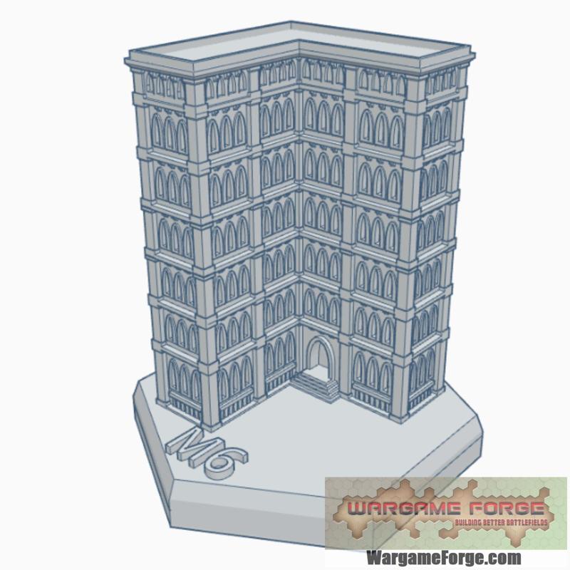 Gothic Building 41 Hex Map Scale HMSG041