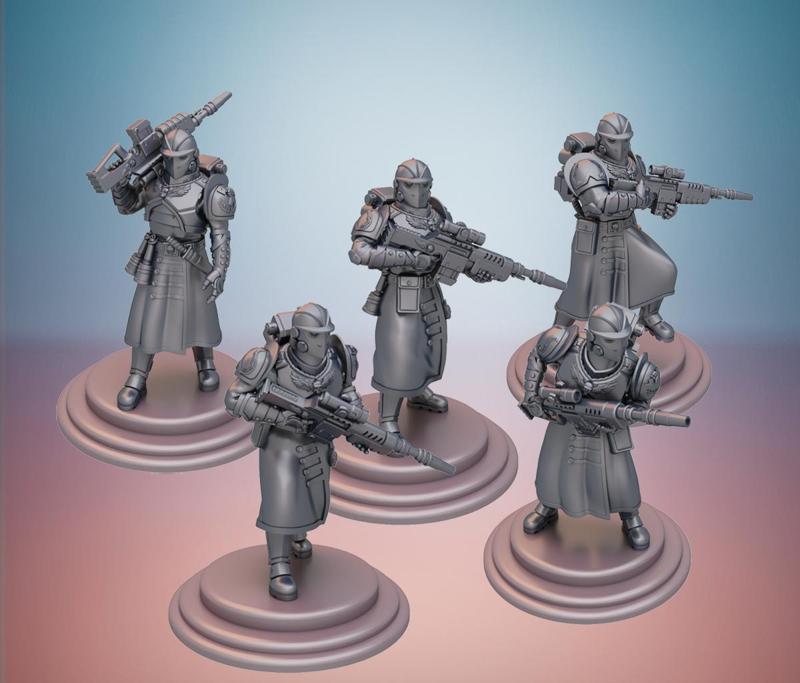 Sanctus Manipulus. Knights (Heavy Blaster Rifles).