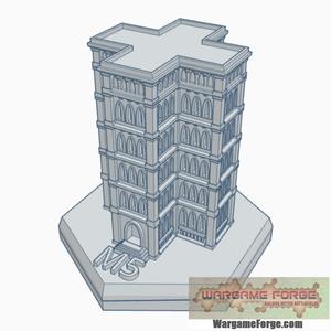 Gothic Building 25 Hex Map Scale HMSG025