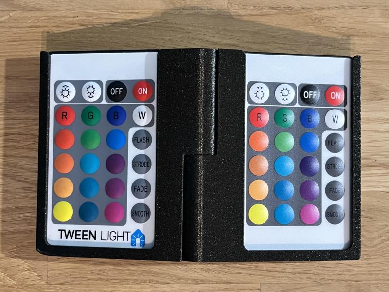 Convenient foldable holder for 2 LED lighting controls