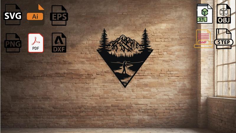 Mountain Landscape Wall Decor