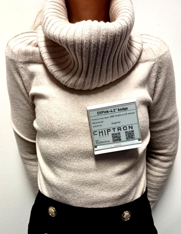 ESPInk-4.2" Badge - Visačka