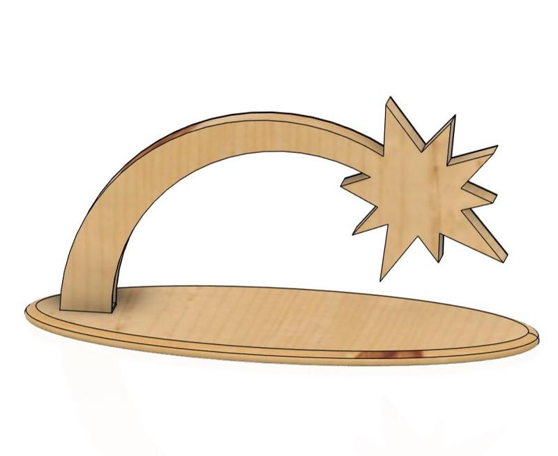 Sternbogen mit LED-Beleuchtung