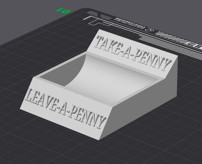 Take a Penny Leave a Penny - Penny Dish/Extra Coin Container