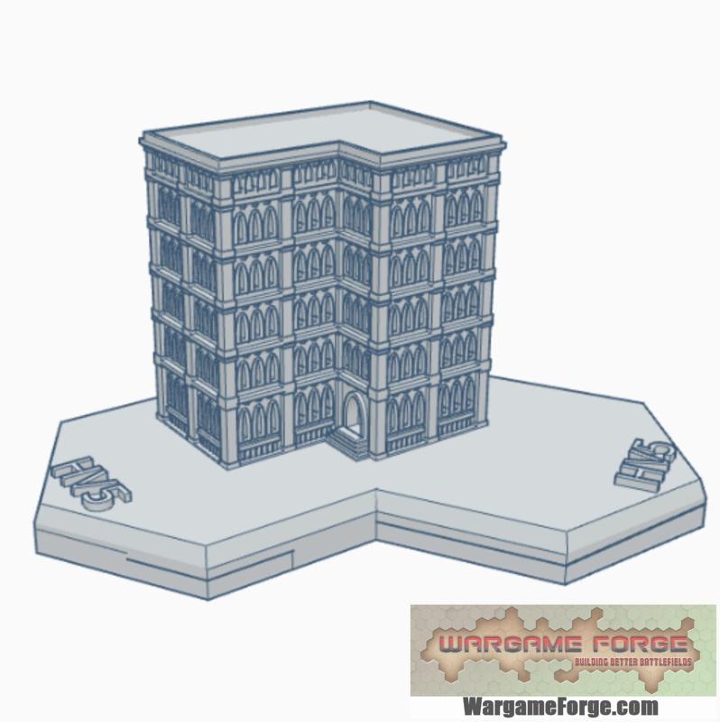 Gothic Building 88 Hex Map Scale HMSG088