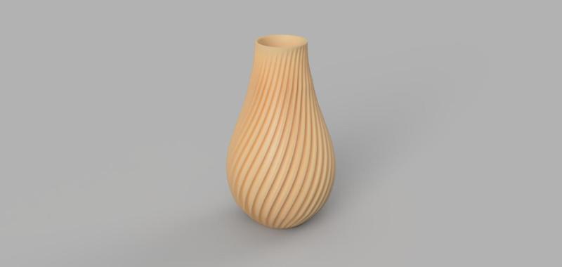 Vase Spiralmuster