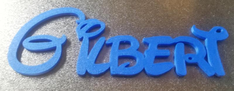 Disney name GILBERT written