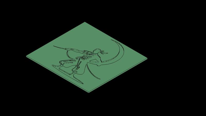 Samurai Warrior Crescent Moon Mold for Resin Concrete Plaster