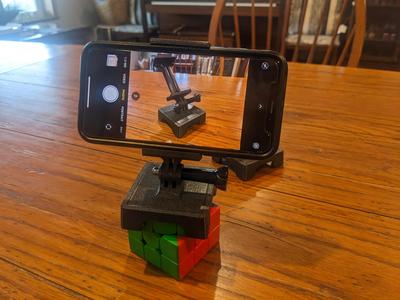Universal 3x3 Rubiks Cube adapter GoPro or phone Mount