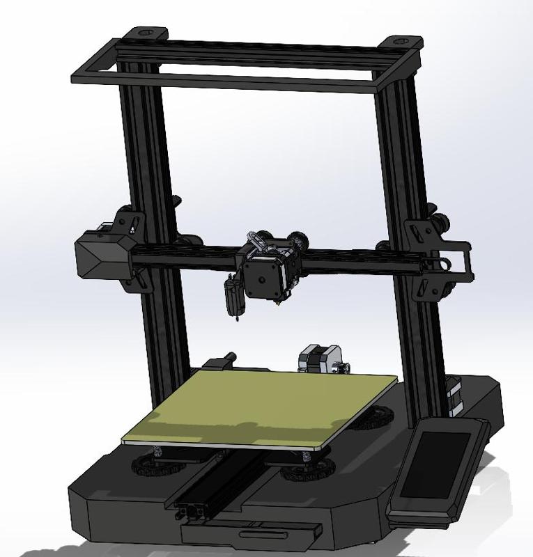 Creality Ender 3 S1 PRO Full Assembly Draft