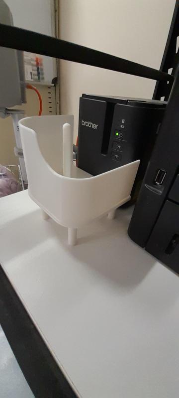Label catch tray for brother printer