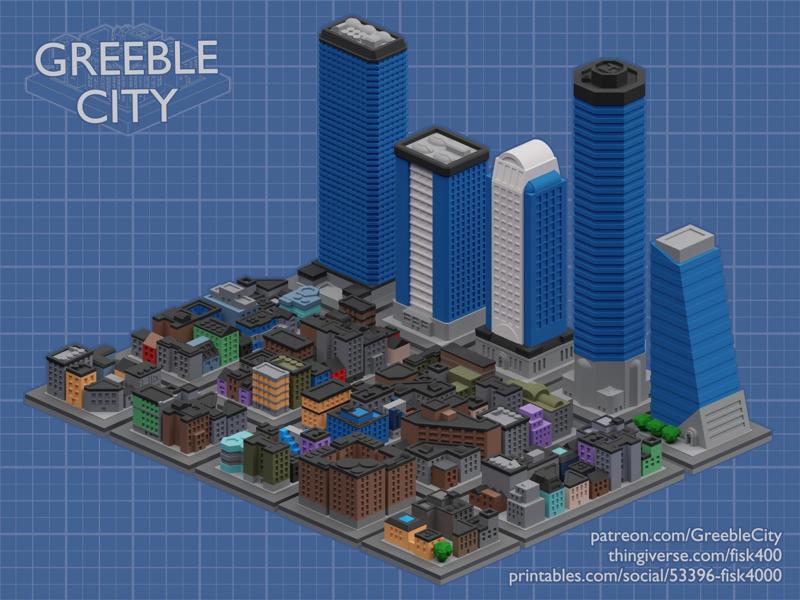 GreebleCity: Set 01 (2024 Version)