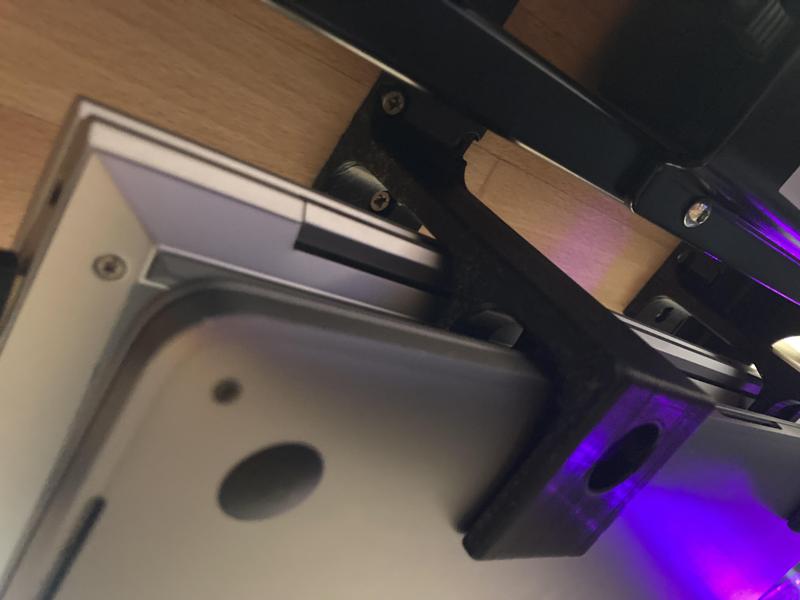 3-Piece Under Desk Dual Laptop Mount - Extended Remix