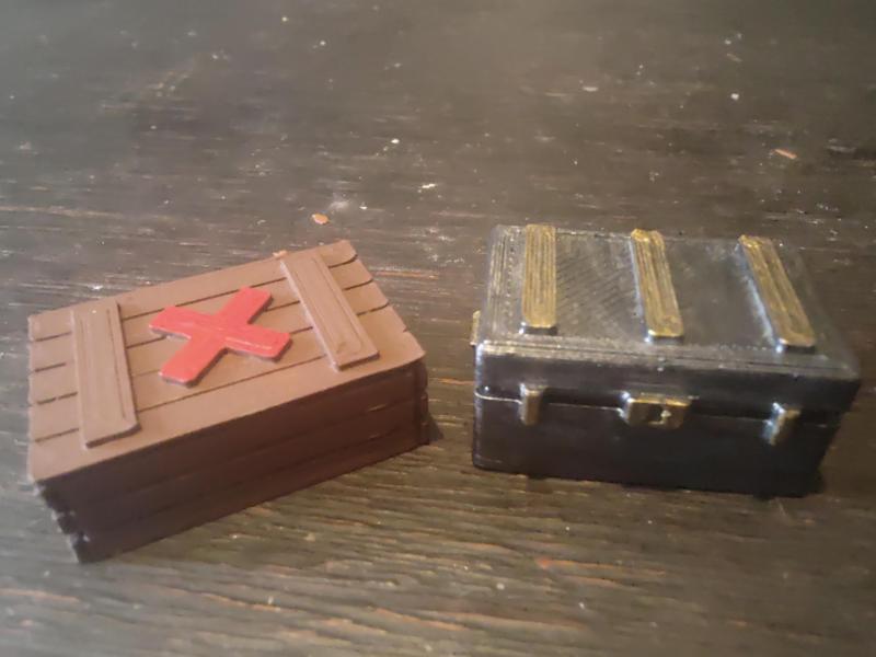 Zombicide 2 - Pimpweapon and Objective Crates