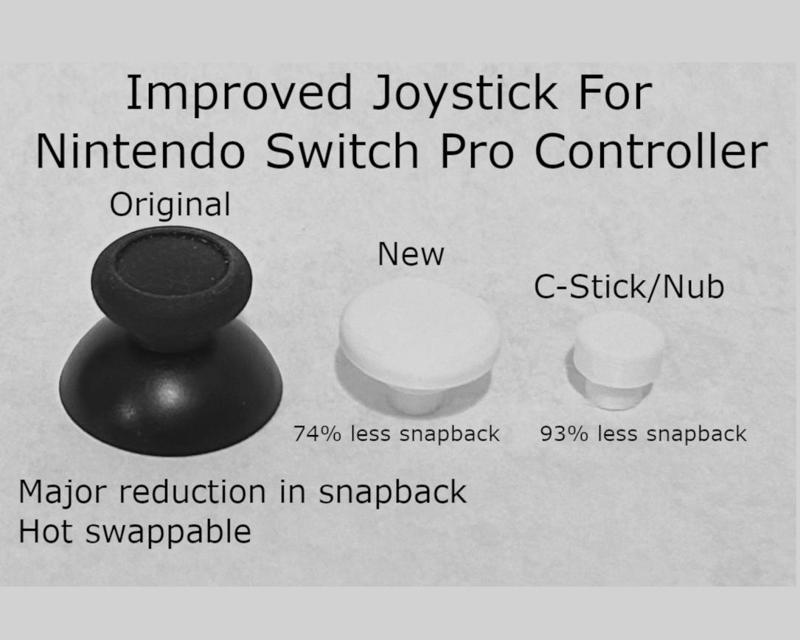 Improved Nintendo Switch Pro Controller joysticks
