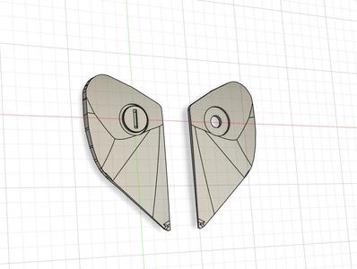 SHOEI classic plastic visor clip replacement