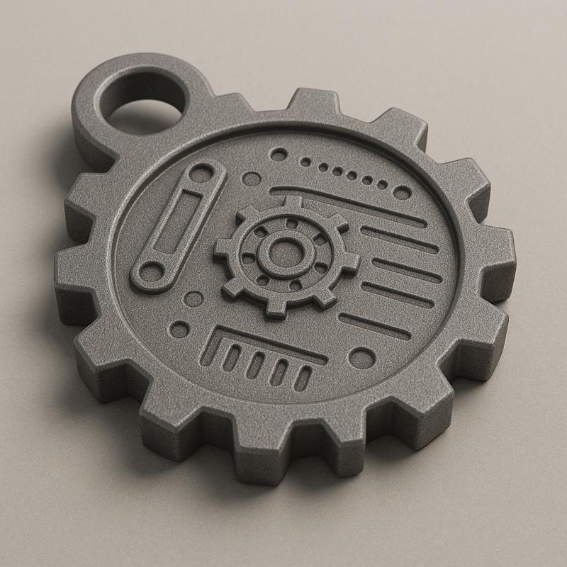 Gear Emblem Keychain