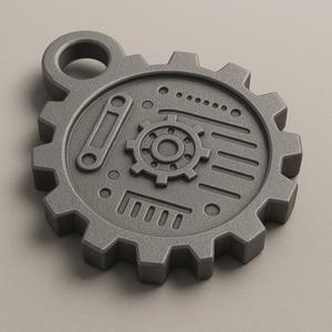 Gear Emblem Keychain