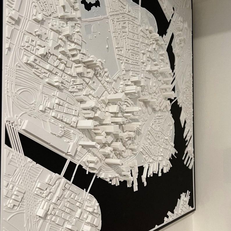 3D Boston | Digital Files | 3D STL File | Boston 3D Map | 3D City Art | 3D Printed Landmark | Model of Boston Skyline | 3D Art