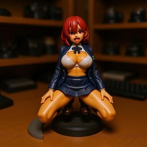 Cute college Japan Anime Girl 3d Figure