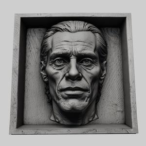 Willem Dafoe head relief actor