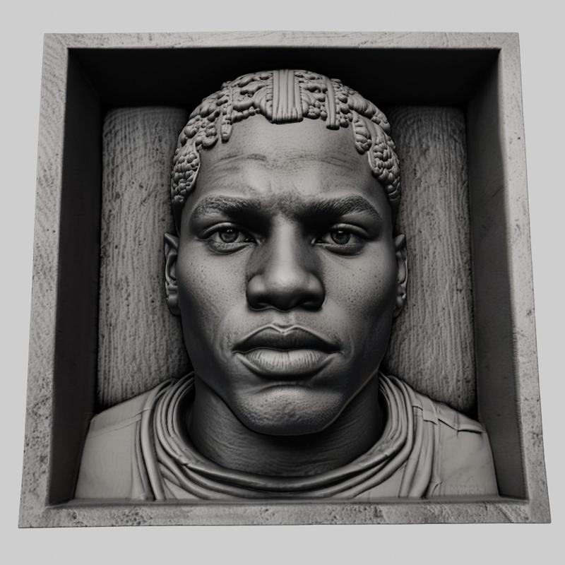 John Boyega head relief actor