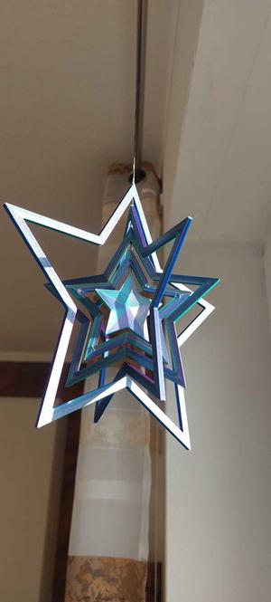 Poinsettia | Twisting star | Christmas mobile | Christmas decoration | Decorative star