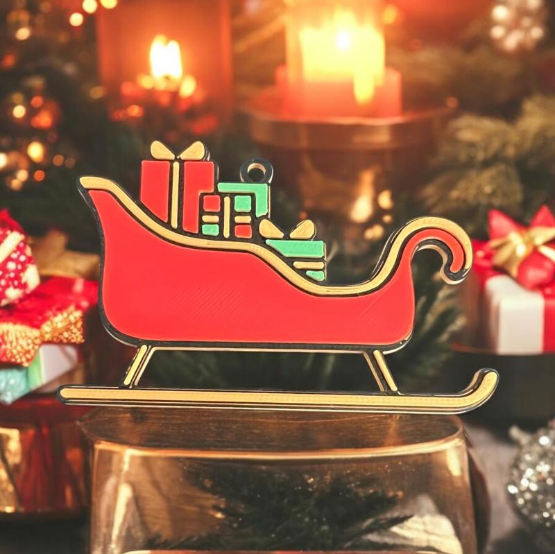 Sant's Sleigh Ornament