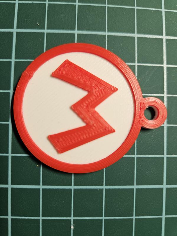 Llavero Logo M Mario Bros