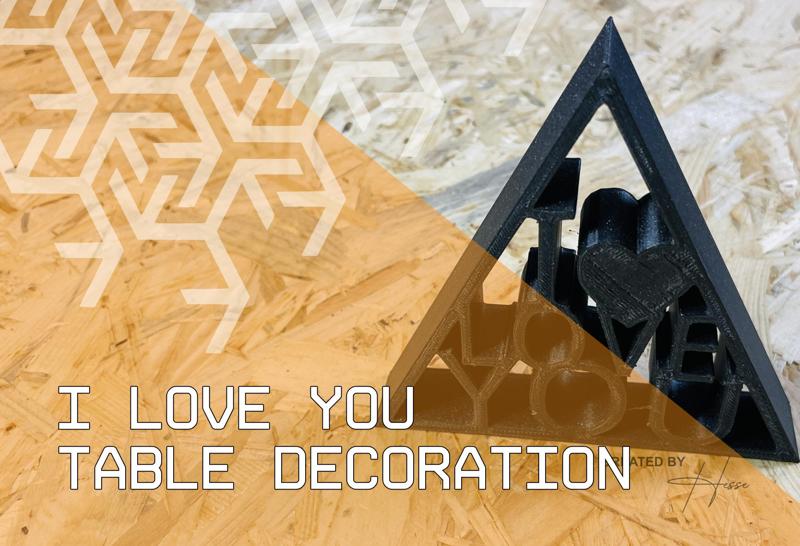 I Love You decoration