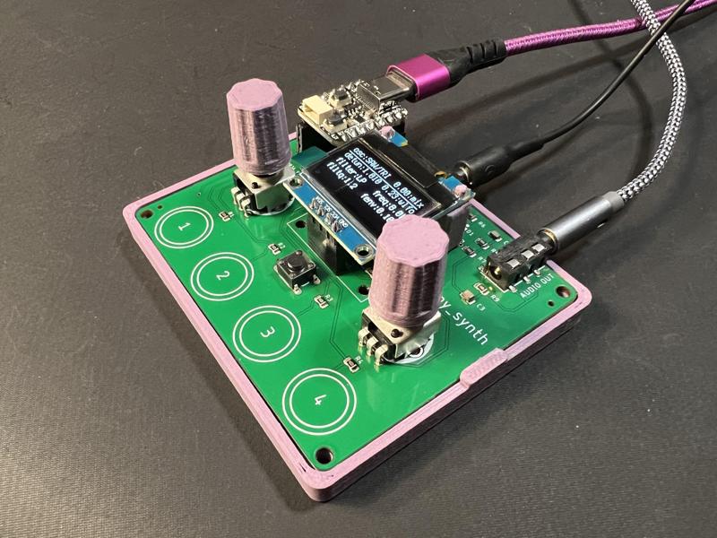 Case for qtpy_synth CircuitPython synthesizer