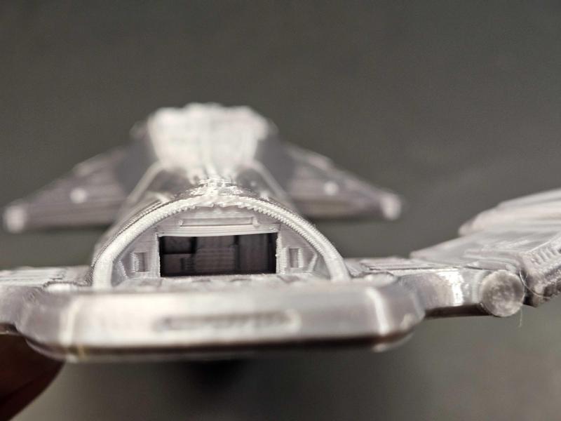 Voyager Secondary Hull w/ open Shuttle Bay.