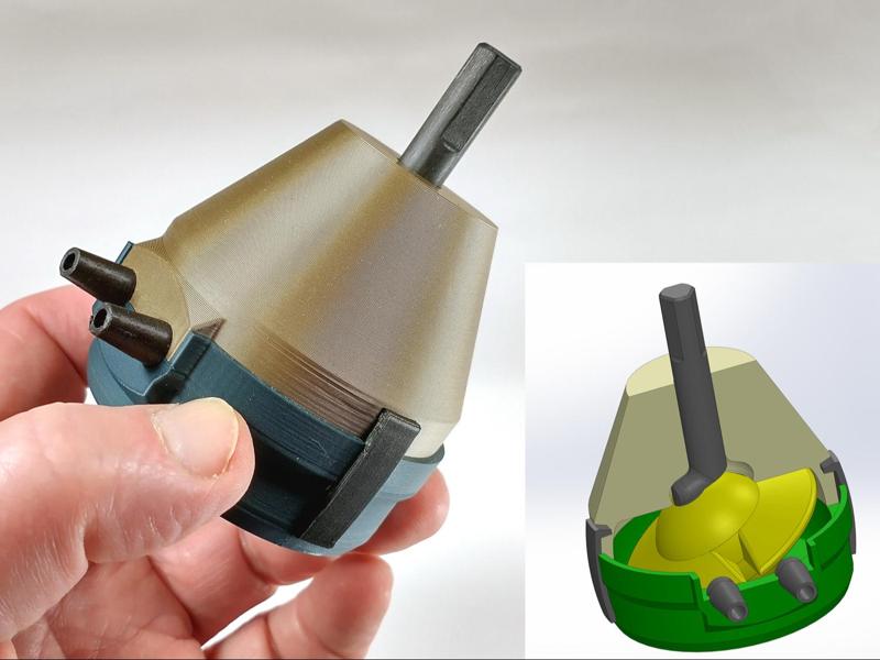 Nutating Disc Engine (functional demonstration)