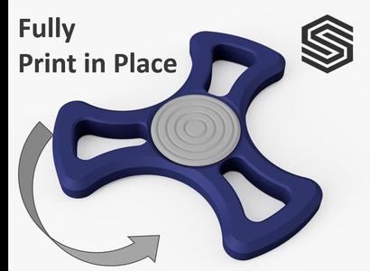 Modern Fidget Spinner (Fully Print In Place!)