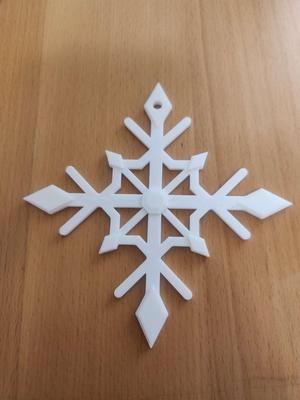 3 Snowflake Ornaments (With and without hanging hole)