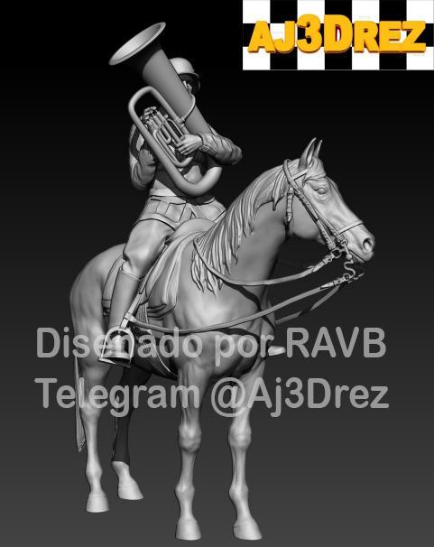 WEHRMACHT MOUNTED MILITARY BAND "TUBA".