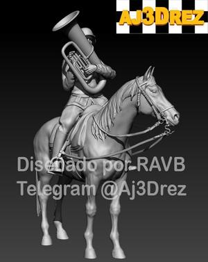 WEHRMACHT MOUNTED MILITARY BAND "TUBA".