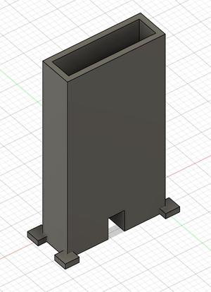 Simple vertical smartphone stand
