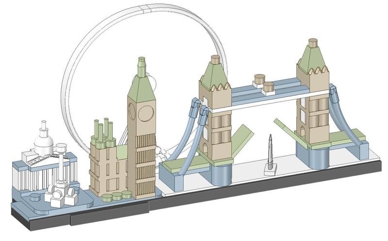 London (LEGO) easy print