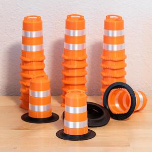 1/14 Scale Traffic Drum - Multicolor - No Supports - Removable Base