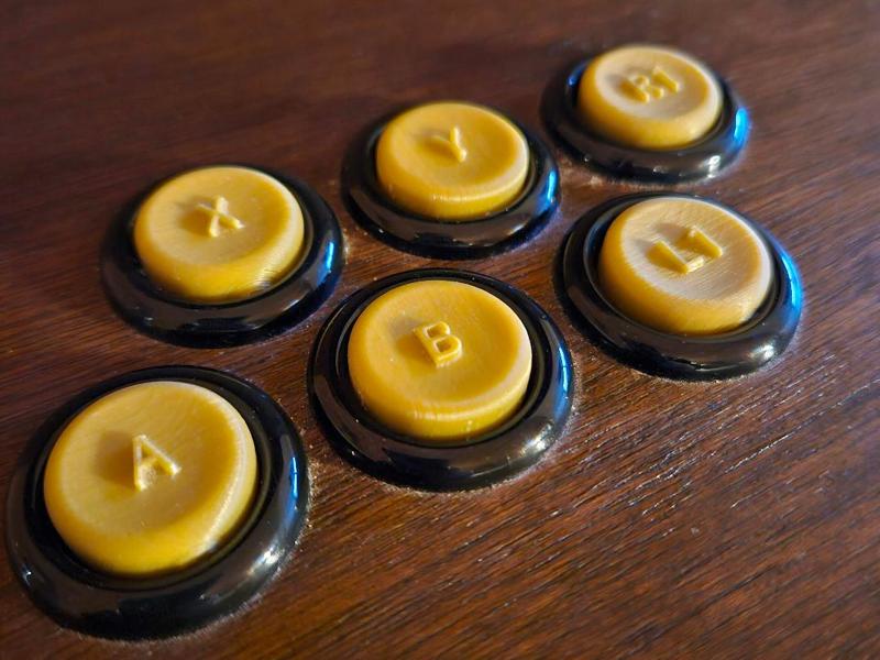 Arcade buttons (inside trim) - Retropie style